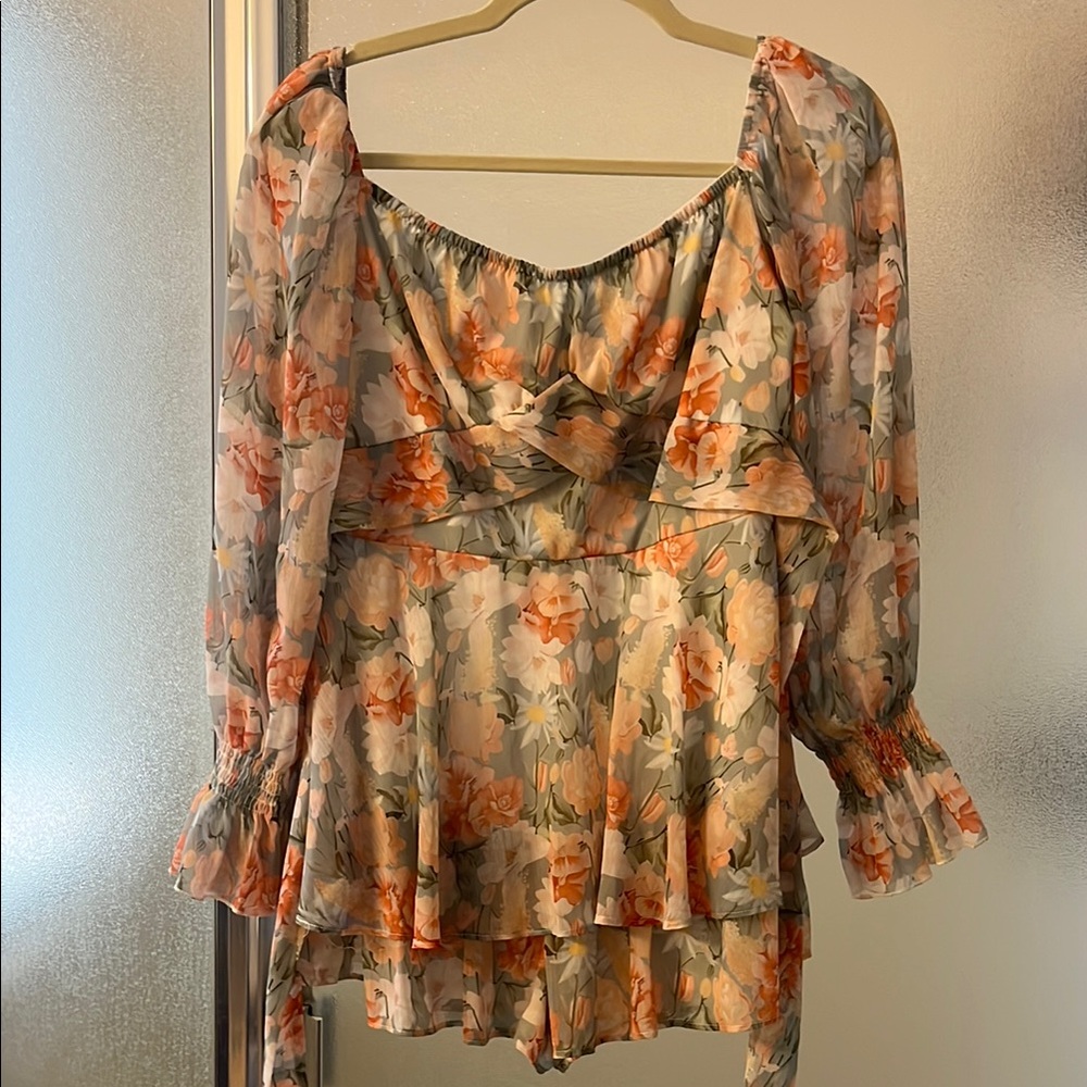 Floral Print Women's Mini Dress
